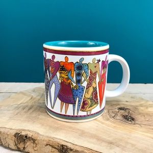 LAUREL BURCH 2004 Coffee Mug Wine Things Join Hands Open Hearts Sonoma CA